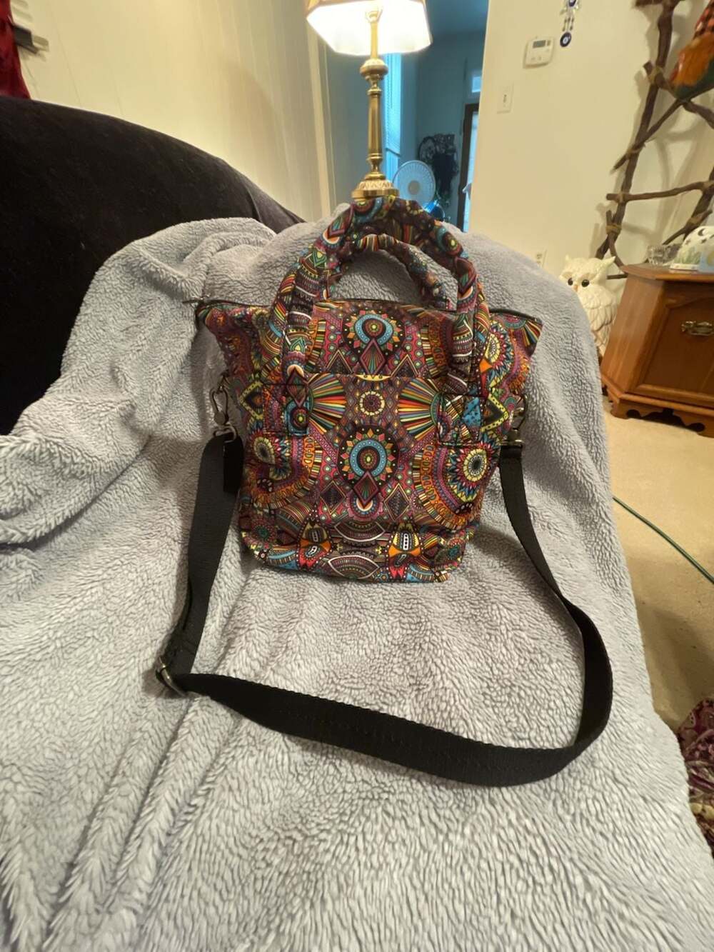 Sakroots Culver Small Convertible Tote in Rainbow Wanderlust Print
